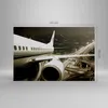 Bild auf Leinwand - Leinwandbild - Flugzeug Straßen Stadt - Produktbild-Vorschau 3