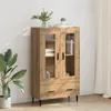 vidaXL Highboard Artisan dub 69,5 x 31 x 115 cm Materiál na Náhled obrázku produktu 3