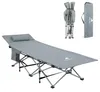 CampFeuer Campingbett mit Kopfkissen, Anthrazit, bis 150 Produktbild-Vorschau 1