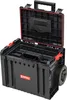 A black rolling toolbox with the lid open, showing internal compartments. Náhled obrázku produktu