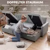 Divano angolare HOMCOM con funzione letto e contenitore, Anteprima dell’immagine prodotto 6