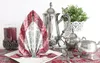 Airlaid Serviette Barock Silber in Bordeaux, 40 x 40 cm, 50 Produktbild-Vorschau 5