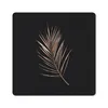 MuchoWow® Mauspad Mousepad Gold - Zweig - Blatt 30x30 cm - Produktbild-Vorschau 1