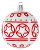 Bombki choinkowe nietłukące 24 szt 7cm Czerwony Podgląd zdjęcia produktu 6