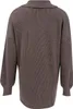 ASKSA Damen Strickkleid Revers Knoepfen Einfarbig Geripptes Produktbild-Vorschau 6