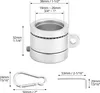 2 Stück Aluminium Fahnenmast-Ringe mit Karabinerklemme - Produktbild-Vorschau 5