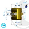 tecuro Doppelnippel mit beidseitig Eurokonus G 3/4 Zoll AG, Produktbild-Vorschau 4