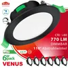 6x LED Einbaustrahler VENUS Schwarz IP44 7W Dimmbar CCT Produktbild-Vorschau 1