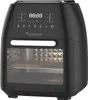 A black TurboTronic air fryer oven is shown from the front against a white background. Produktbild-Vorschau