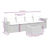 Design 5-tlg. Garten-Sofagarnitur mit Kissen Grau Poly Produktbild-Vorschau 8