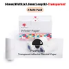 Phomemo Papier thermique transparent autocollant 50mm x Voir les images du produit 1