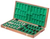 A wooden chess set with pieces laid out in its case. Podgląd zdjęcia produktu