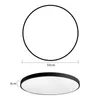 Deckenlampe LED 54W dimmbar, Flach Rund Ø50cm Schwarz mit Produktbild-Vorschau 5