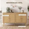 HOMCOM Dressoir/Keukenbuffet met 4 deuren met soft-close Productafbeelding-voorbeeld 5