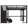 Hoogslaper 140 x 200 cm met bureau, 3 lades, open Productafbeelding-voorbeeld 15