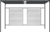 Pavillon mit Ausziehbarem Dach 4x3x2,3 m Anthrazit 180 g/m² Produktbild-Vorschau 2