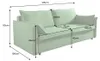 riess-ambiente Schlafsofa APARTMENT 215cm grün Cord Produktbild-Vorschau 2
