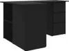 vidaXL Eckschreibtisch Schwarz 145x100x76 cm Holzwerkstoff Produktbild-Vorschau 12