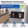WENKO Magnetisches Gewürzregal Ima Schwarz 30 x 12 x 11 cm Produktbild-Vorschau 2