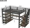 okwish vyvýšená postel 140×200 pro mládež, kovová postel s Náhled obrázku produktu 6