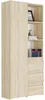 Regál kancelářský 80 cm 1 dveře 3 zásuvky FRAMIRE B-80-S3 Náhled obrázku produktu 6