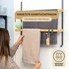 eluno Étagère suspendue de porte en métal et bambou, Voir les images du produit 3