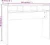 vidaXL Konzolový stolek Concrete Grey 105x30x80 cm Dřevěný Náhled obrázku produktu 7