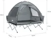SoBuy OGS32-II-L-HG Feldbett mit Zelt 2 Personen 4in1 Zelt Produktbild-Vorschau 3