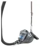A gray cylinder vacuum cleaner with a black hose and a silver telescopic wand, shown against a white background. Anteprima dell’immagine prodotto