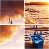 Bilder auf glas - Ufer Boot Strand - 120x80cm - Glasbilder Produktbild-Vorschau 8