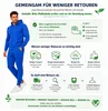 Herren Jogginganzug einfarbig 100% BW 586 Blau S Produktbild-Vorschau 5