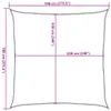 Stínicí plachta 160 g/m² béžová 7 x 7 m HDPE Náhled obrázku produktu 10