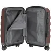 An open suitcase showing its interior compartments. Produktbild-Vorschau