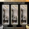 Miroir LED corporel de 140x40 cm avec éclairage, miroir sur Voir les images du produit 4