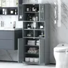 GOPLUS 145 cm Badezimmerschrank, freistehender Produktbild-Vorschau 8