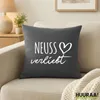 Huuraa Kissenbezug Neuss verliebt 40x40cm Steel Grey Produktbild-Vorschau 2
