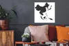 MuchoWow® Poster Karte von Asien in Schwarz auf weißem Produktbild-Vorschau 2