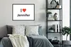MuchoWow® Gerahmtes Poster Ich liebe - Jennifer - Mädchen Produktbild-Vorschau 2