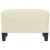 Tabouret de pied Crème 60x50x41 cm similicuir Voir les images du produit 3