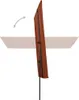 vidaXL Parasol z aluminiowym drążkiem 180x110 cm terakota Podgląd zdjęcia produktu 11