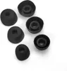 A group of black earbud tips on a white background. Produktbild-Vorschau