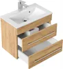 Badmöbel Waschplatz "Portus 600 SlimLine" 60 cm Eiche Gold Produktbild-Vorschau 2