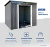 osoltus Metall Gerätehaus Pultdach Geräteschuppen  238 cm x Produktbild-Vorschau 6