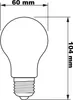 Philips Filament-Lampe, transparent, 75W A60 E27, 5,2 W, 75 Produktbild-Vorschau 5