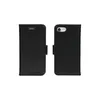 A black iPhone case is shown open, with the phone inside, and also closed, on a white background. Náhled obrázku produktu