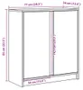 vidaXL LED-Sideboard Weiß 77x34x85 cm Holzwerkstoff Produktbild-Vorschau 8