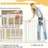 PawHut Treppenschutzgitter Absperrgitter ohne Bohren 76-81 Produktbild-Vorschau 6