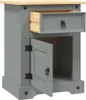 vidaXL Nočný stolík v mexickom štýle  Pine Grey 53x39x67 cm Náhľad obrázku produktu 5