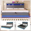 Merax Polsterbett 180x200 cm, Doppelbett mit USB Typ-C Produktbild-Vorschau 8