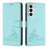 Leder Hülle für Samsung Galaxy A25 Süße Katze Flip Case Produktbild-Vorschau 2